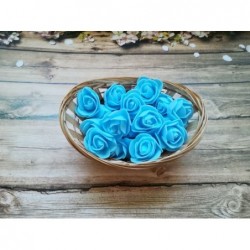 роза из фоамирана,цвет-голубой