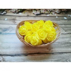 роза из фоамирана,цвет-желтая