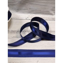 репс+атлас темно-синий  2,5 см